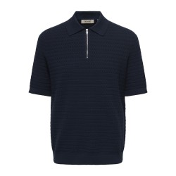 ONLY & SONS Menu Reular Kortærmet  Strik Polo - Dark Sapphire