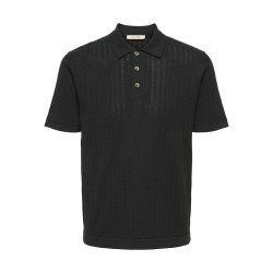 ONLY & SONS Moon Regular S/S Strik Polo - Sort