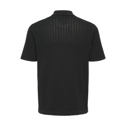 ONLY & SONS Moon Regular S/S Strik Polo - Sort