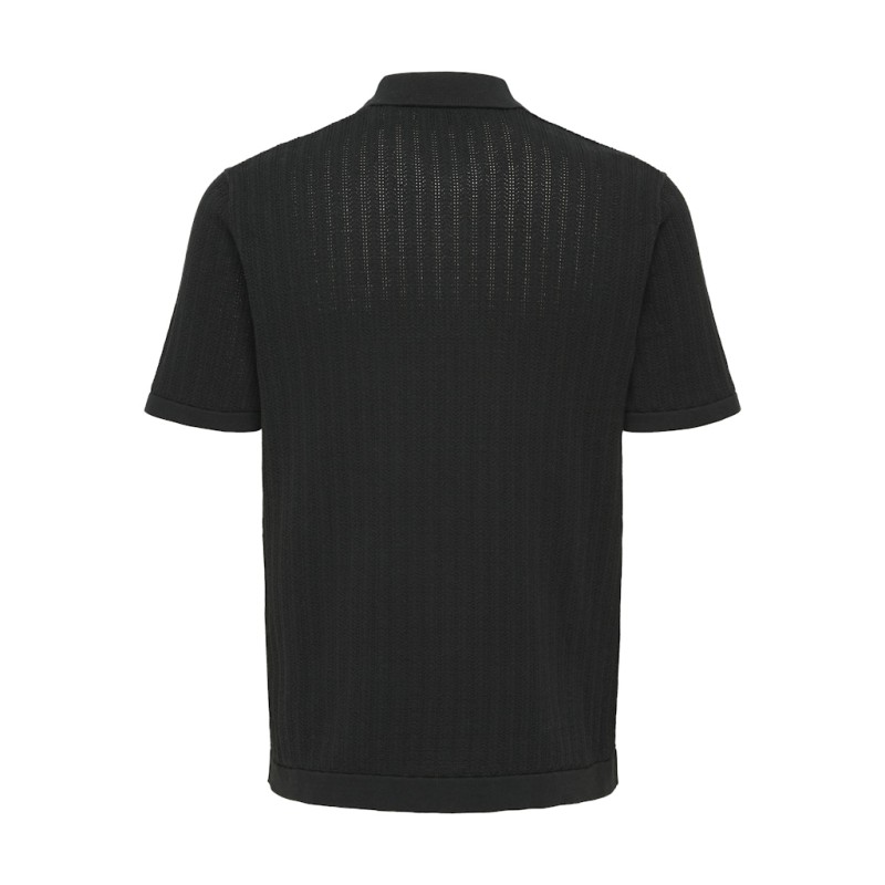 ONLY & SONS Moon Regular S/S Strik Polo - Sort