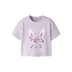 NAME IT Mini Vilinse Kort T-shirt - Lavender Fog