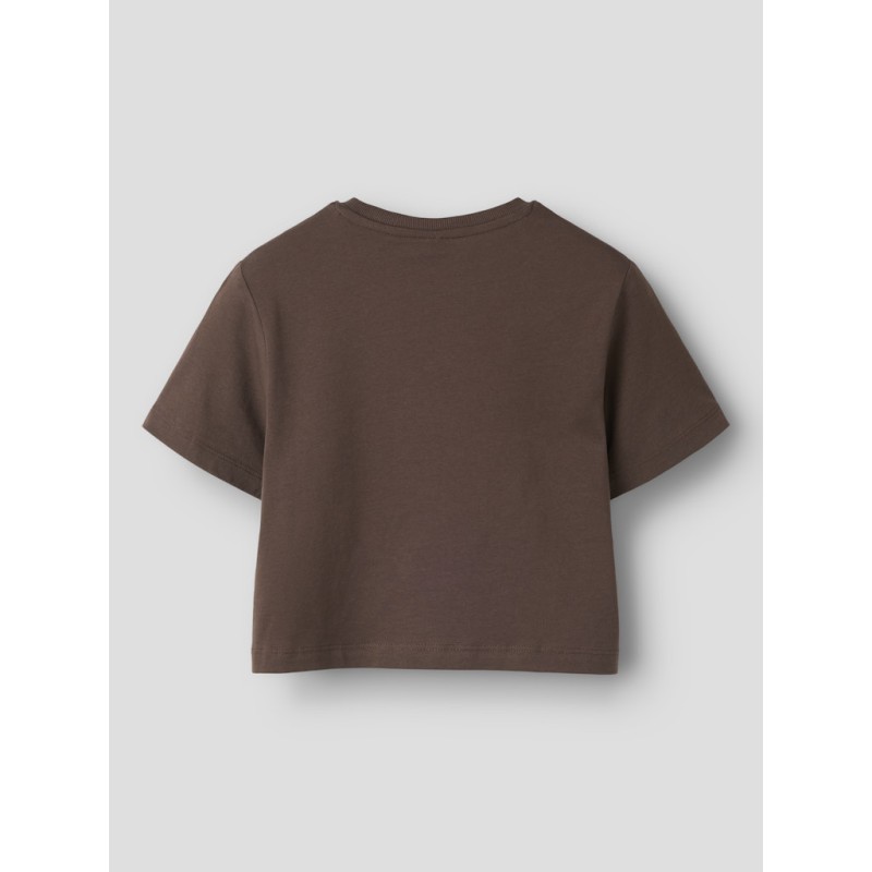 NAME IT Kids Denys Kortærmet Regular Top - Chocolate Martini