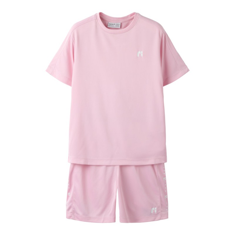 NAME IT Mini Demu S/S Shorts Sæt - Romance Rose