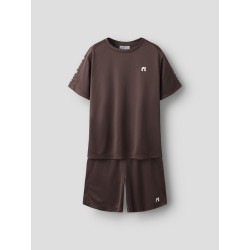 NAME IT Kids Demu S/S Shorts Sæt - Chocolate Martini