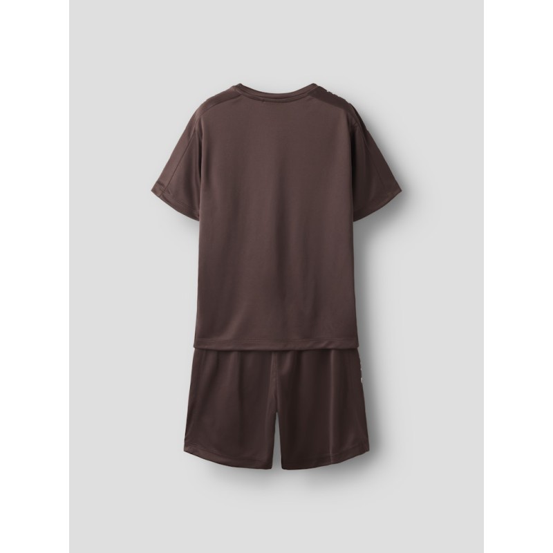 NAME IT Kids Demu S/S Shorts Sæt - Chocolate Martini