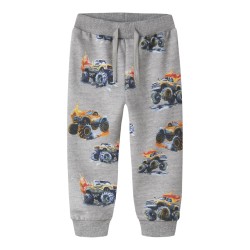 NAME IT Mini Dali Regular Sweatpants - Grey Melange