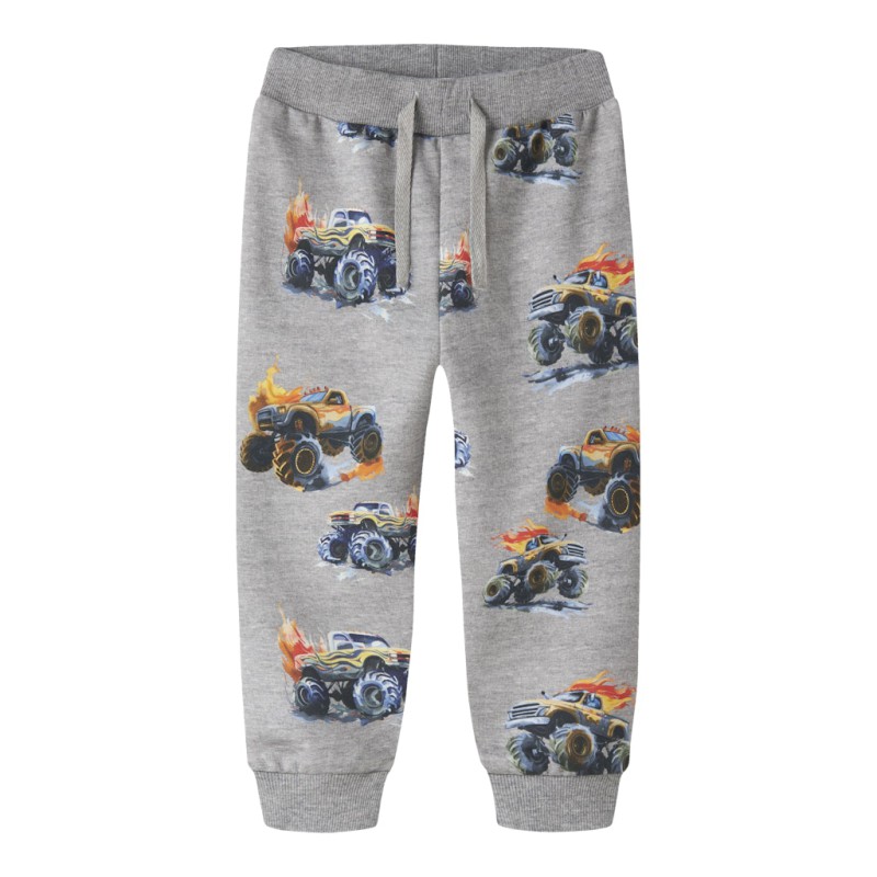 NAME IT Mini Dali Regular Sweatpants - Grey Melange