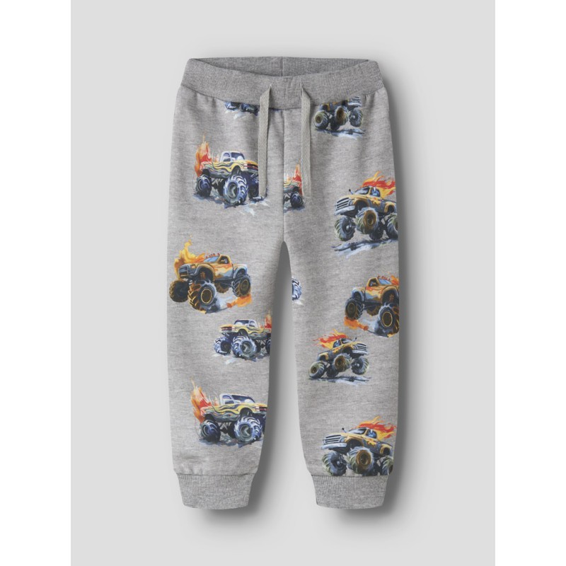 NAME IT Mini Dali Regular Sweatpants - Grey Melange