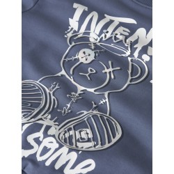 NAME IT Mini Donvu Regular Sweatshirt - Vintage Indigo