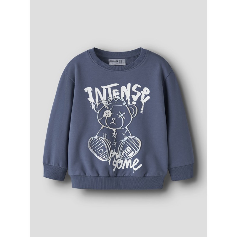 NAME IT Mini Donvu Regular Sweatshirt - Vintage Indigo
