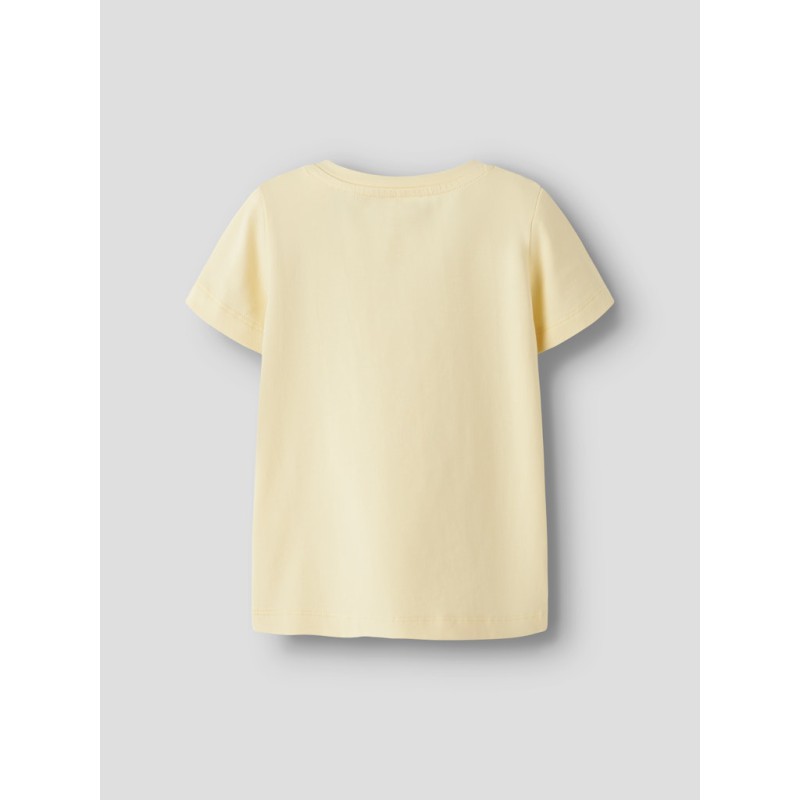 NAME IT Mini Dottas S/S Top - Pear Sorbet