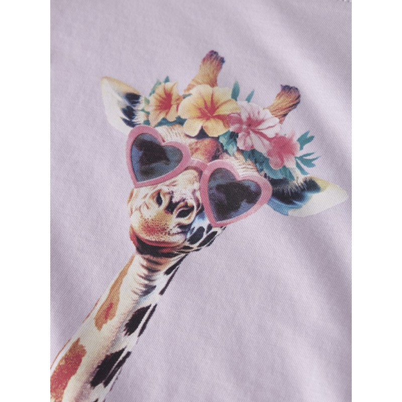 NAME IT Mini Votea L/S Regular Bluse - Lavender Fog