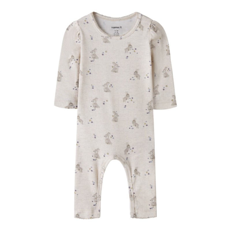 NAME IT Baby Dia Kab L/S Dragt - Peyote Melange