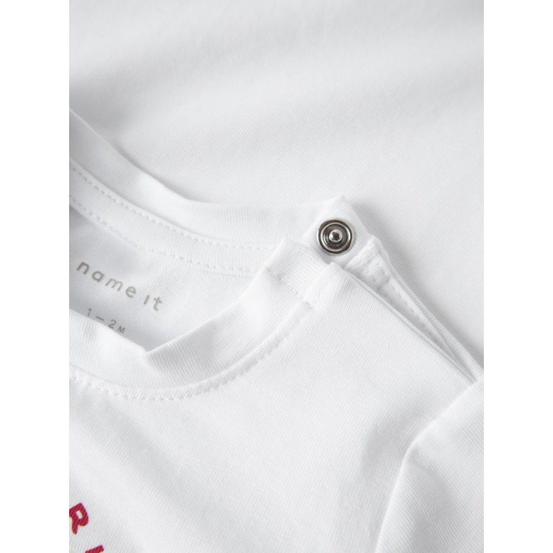 NAME IT Baby Door L/S Bodystocking - Bright White