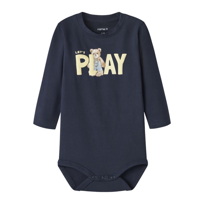 NAME IT Baby Door L/S Bodystocking - Navy Blazer