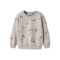 NAME IT Mini davis L/S Fodbold Sweatshirt - Pure Cashmere