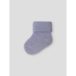 NAME IT Baby Nobba Rib Strik Sokker - Lavender Gray