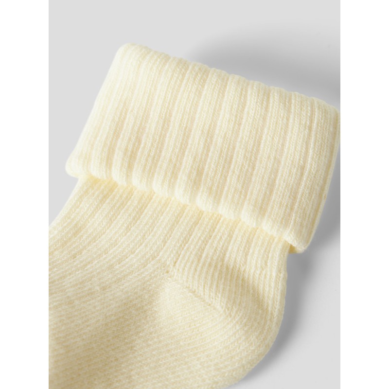 NAME IT Baby Nobba Rib Strik Sokker - Pear Sorbet