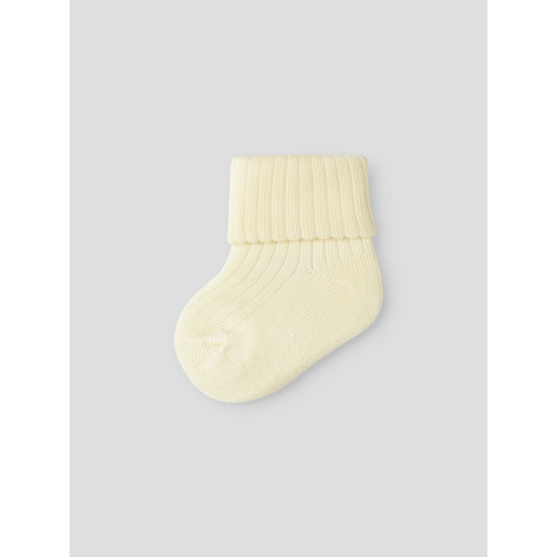 NAME IT Baby Nobba Rib Strik Sokker - Pear Sorbet