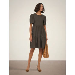 JDY Carla Cathinka Broderi Kjole - Chocolate Brown