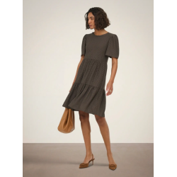 JDY Carla Cathinka Broderi Kjole - Chocolate Brown