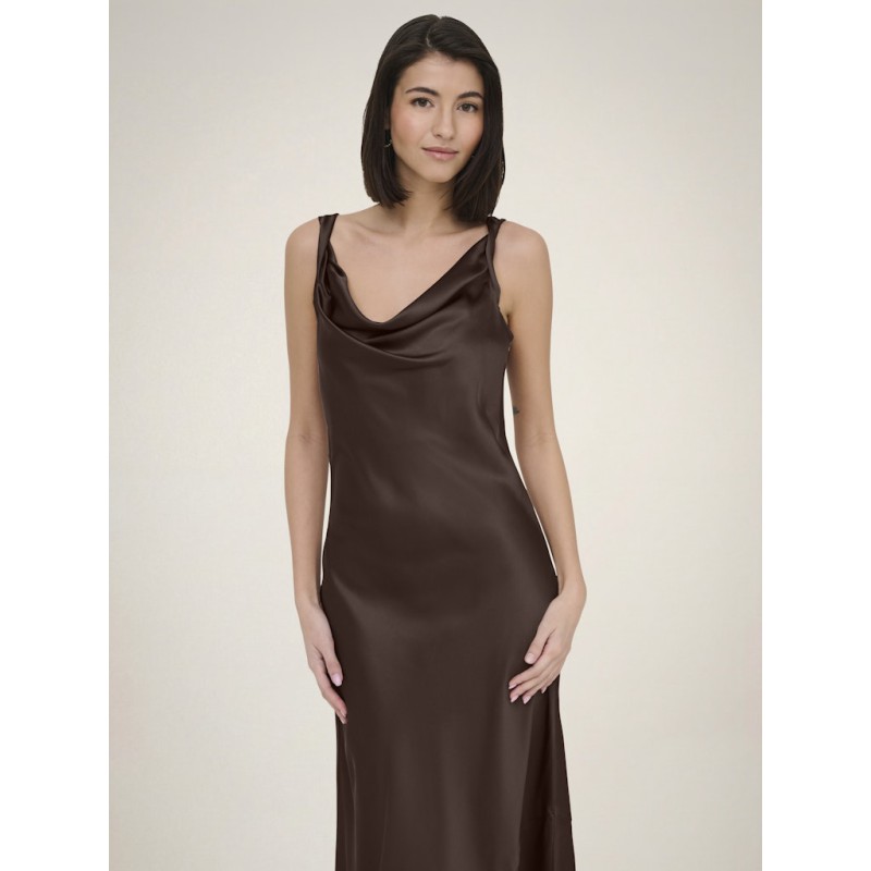 JDY Ines Vandfald Maxi Kjole - Shopping Bag"Brun"