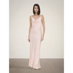 JDY Ines Vandfald Maxi Kjole - Rose Quartz