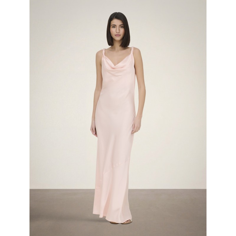 JDY Ines Vandfald Maxi Kjole - Rose Quartz