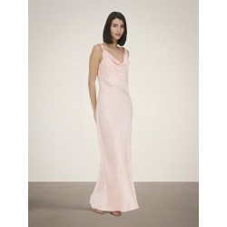 JDY Ines Vandfald Maxi Kjole - Rose Quartz