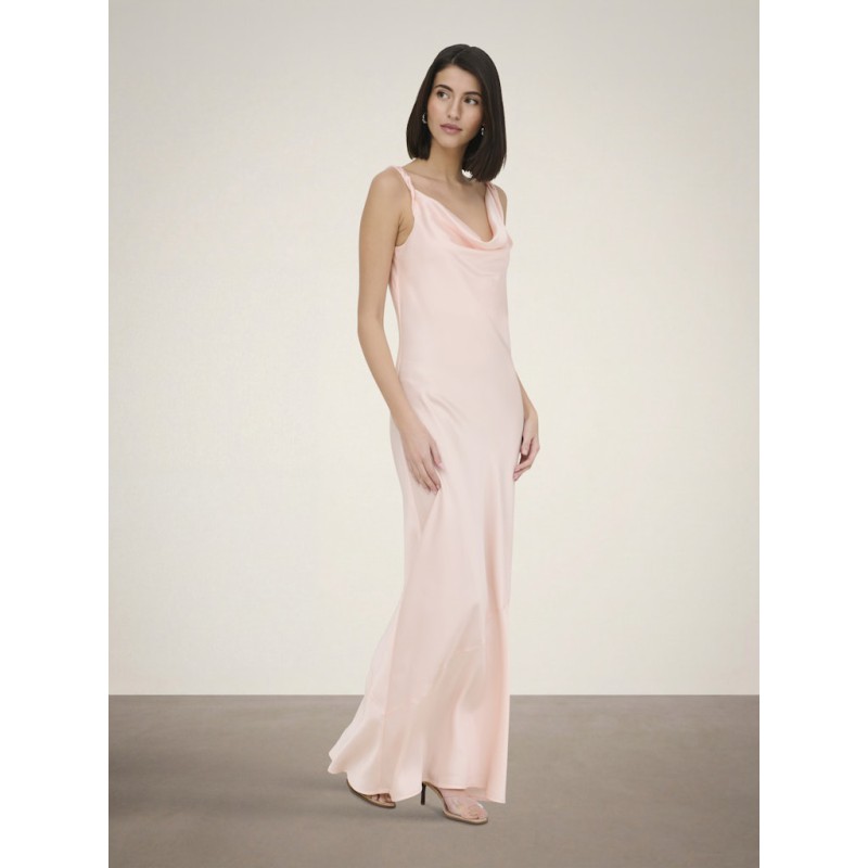 JDY Ines Vandfald Maxi Kjole - Rose Quartz