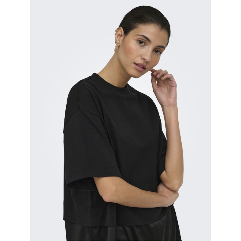 ONLY Mexa kortærmet blonde t-shirt - Black