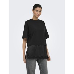 ONLY Mexa kortærmet blonde t-shirt - Black