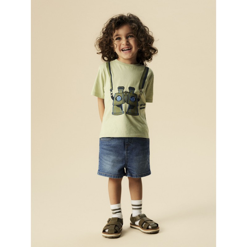 NAME IT MINI Henni kortærmet t-shirt - Swamp