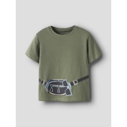 NAME IT MINI Henni kortærmet t-shirt - Olivine
