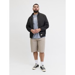 JACK & JONES PLUS Cassis rush bomber jakke - Black