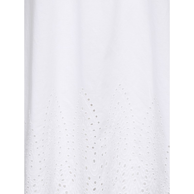 ONLY CARMAKOMA Tulum kortærmet kjole - Bright White