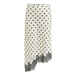 ONLY Bella Lang Løs Satin Nederdel - Cloud dancer