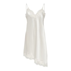 ONLY Bella Strop Satin Blonde Kjole - Cloud Dancer