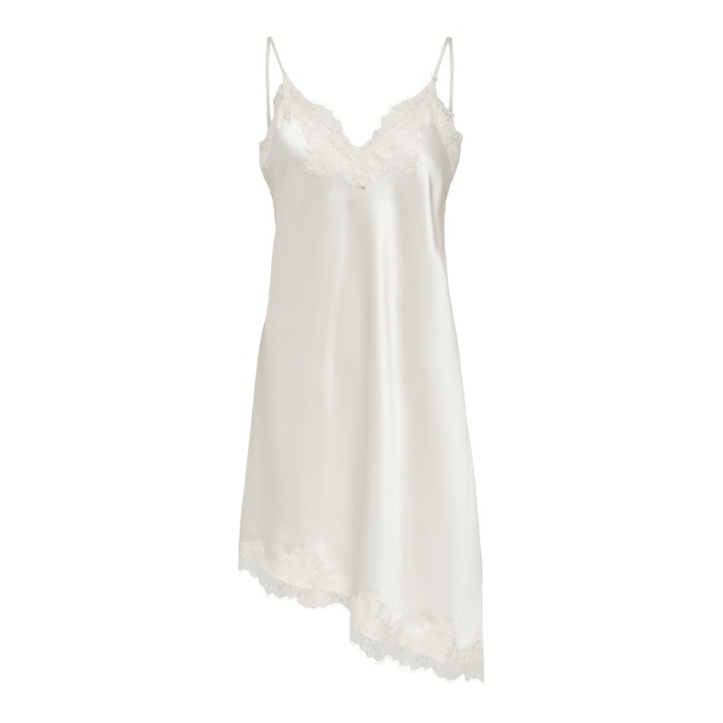 ONLY Bella Strop Satin Blonde Kjole - Cloud Dancer