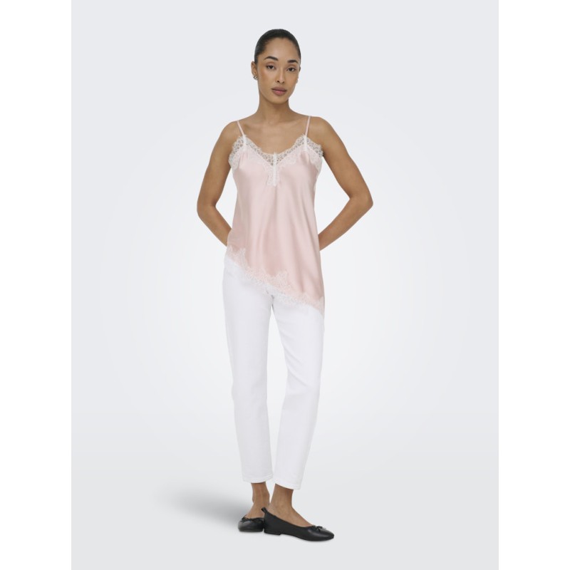 ONLY Bella Strop satin Blonde Top - Lotus