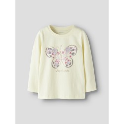 NAME IT Mini Deppa langærmet top - Pear Sorbet