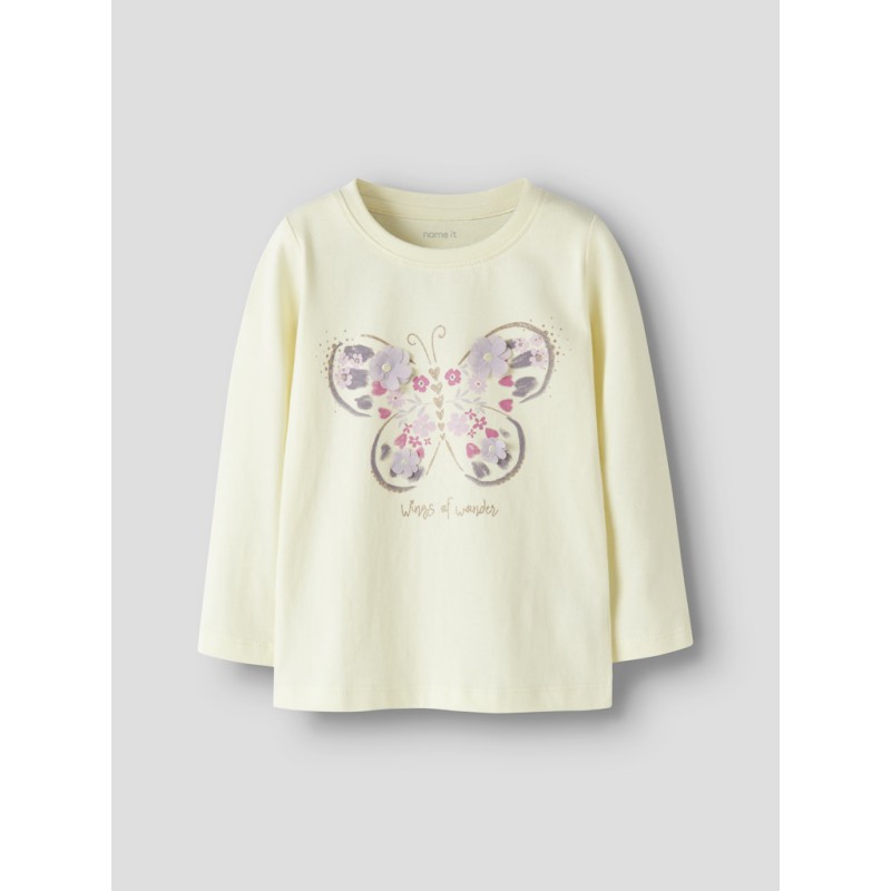 NAME IT Mini Deppa L/S Top - Pear Sorbet