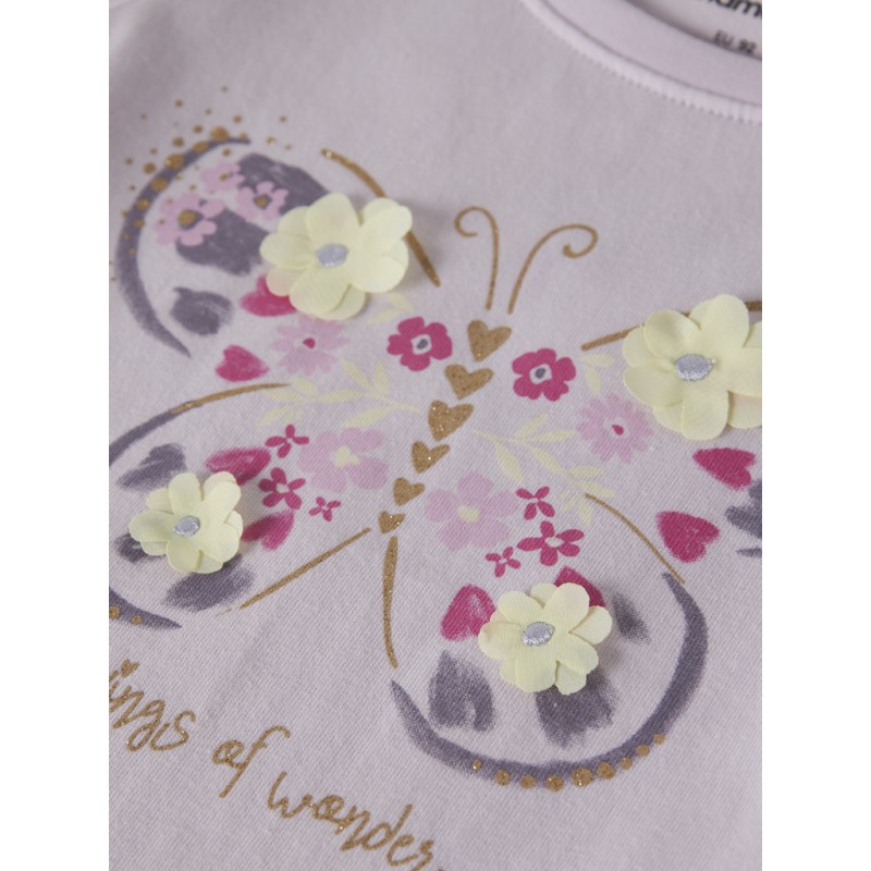 NAME IT Mini Deppa L/S Top - Lavender Fog