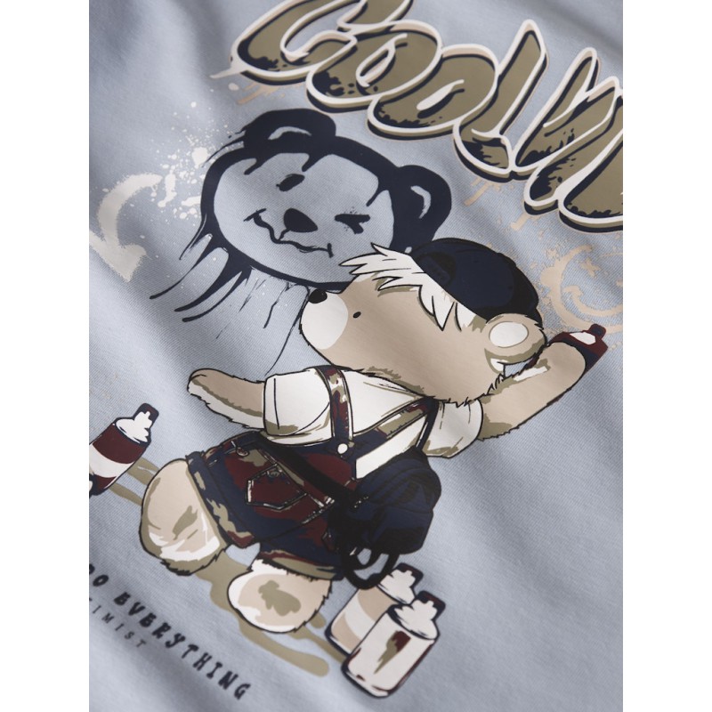 NAME IT Mini Digro S/S Top - Blue Fog