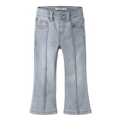 NAME IT Mini Polly Skinny Bootcut Jeans - Light Blue Denim