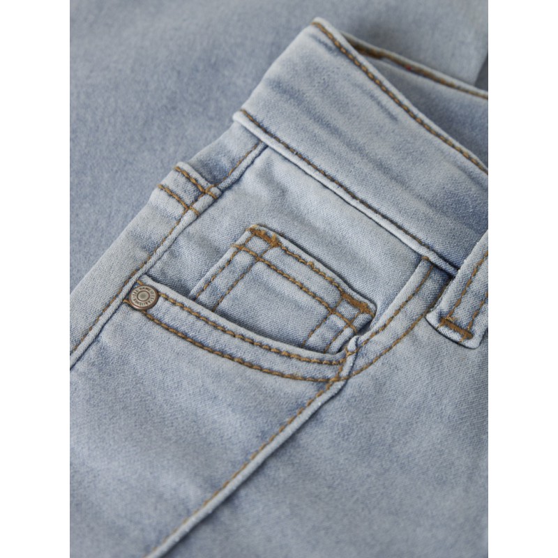 NAME IT Mini Polly Skinny Bootcut Jeans - Light Blue Denim