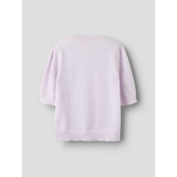 NAME IT KIDS Nabeth S/S Strik Cardigan - Lavender Fog