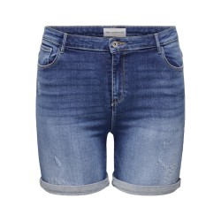 ONLY CARMAKOMA Laola Denim Shorts - Medium Blue Denim