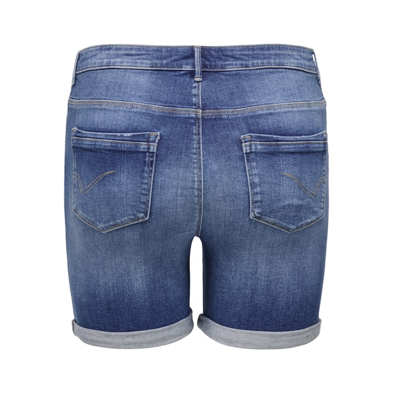 ONLY CARMAKOMA Laola Denim Shorts - Medium Blue Denim