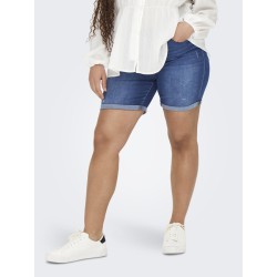 ONLY CARMAKOMA Laola Denim Shorts - Medium Blue Denim